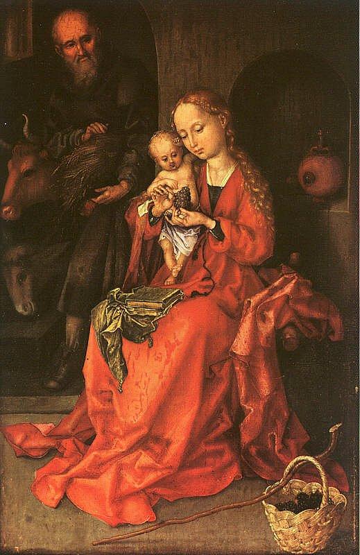 Martin Schongauer Holy Family Norge oil painting art